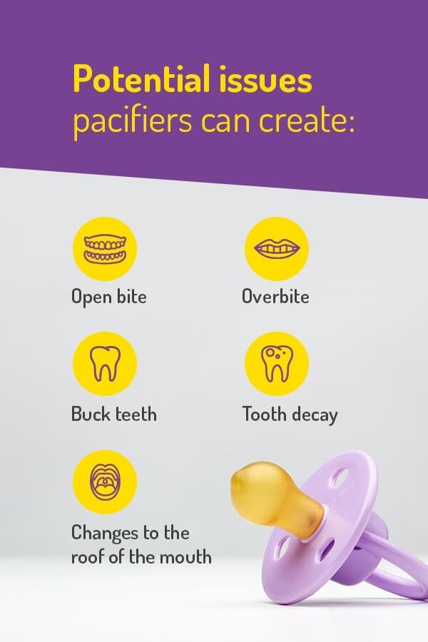 dental problems pacifiers cause